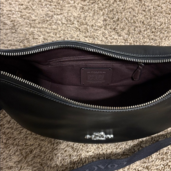 Coach 'Pace' Crossbody Bag-Black Leather - Picture 7 of 11